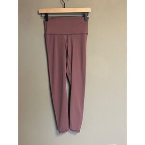 Colorfulkoala Women's High Waisted Leggings Size S Mauve Spandex Activewear
